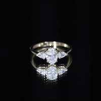 Lab Grown Diamond Past Present Future Engagement Ring For Women