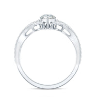 Lab Grown Diamond Teardrop Designer Engagement Ring