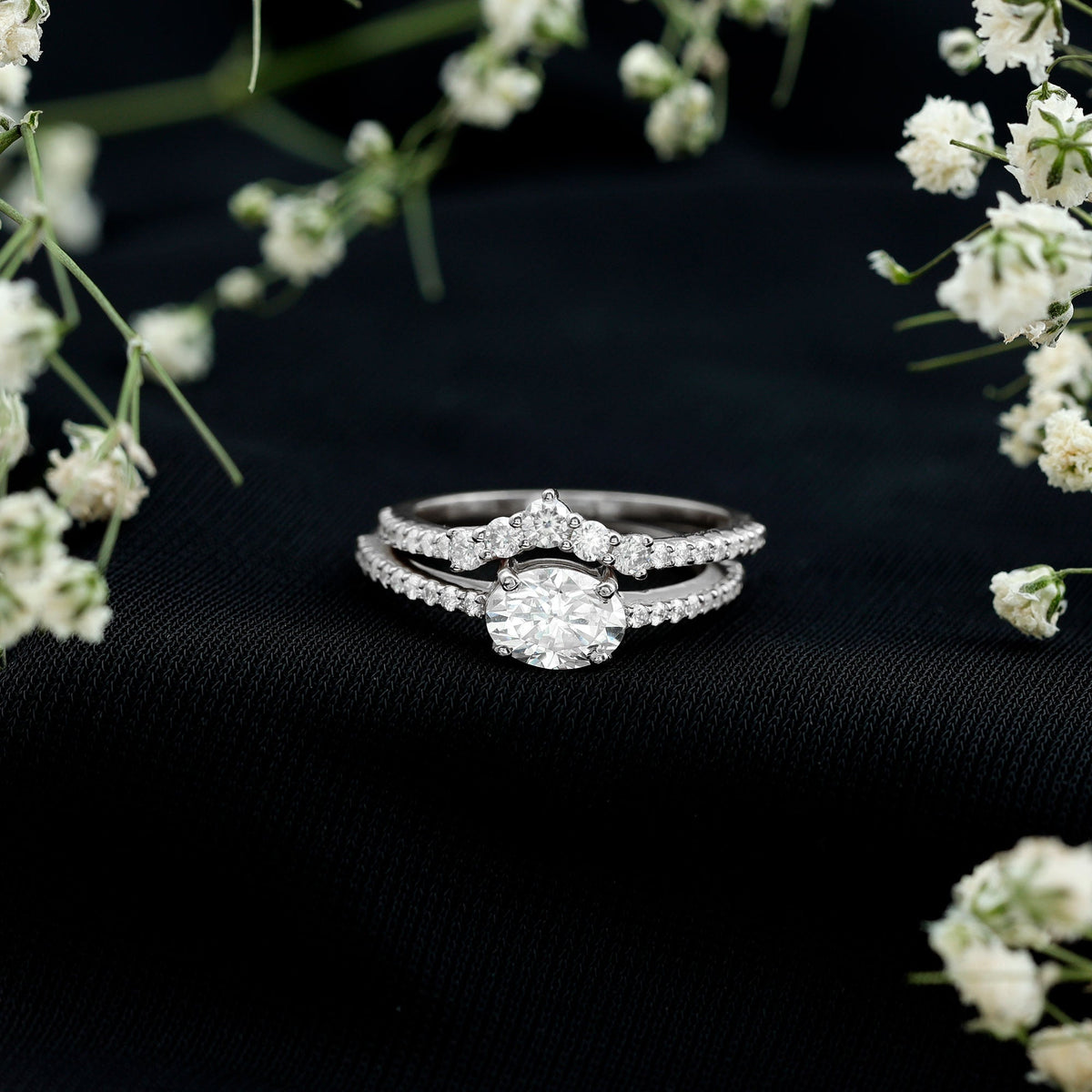 Certified 5X7 MM Lab Grown Diamond Engagement Ring Enhancer