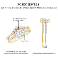 Certified 5X7 MM Lab Grown Diamond Engagement Ring Enhancer