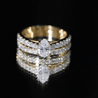 Certified Lab Grown Diamond Engagement Ring With Wedding Band