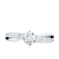 Certified Lab Grown Diamond 5 MM Infinity Engagement Ring