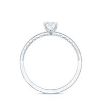 5MM Lab Grown Diamond Engagement Ring With Side Stones