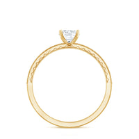 5MM Lab Grown Diamond Engagement Ring With Side Stones