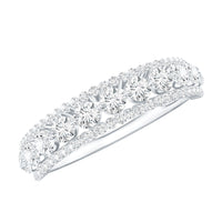 Classic Lab Grown Diamond Half Eternity Wedding Band for Women