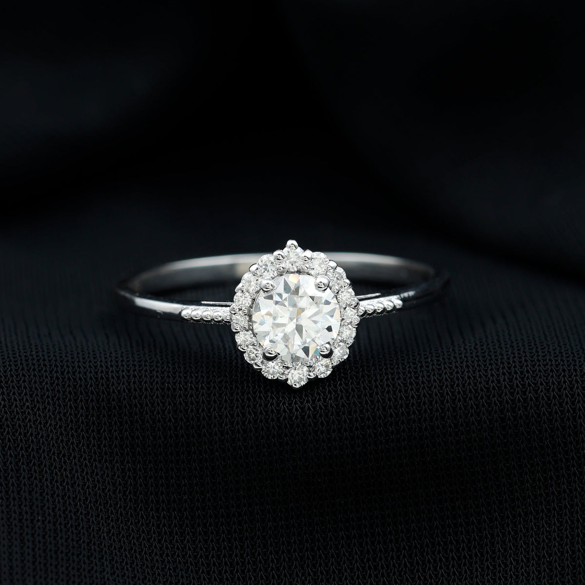 Classic Lab Grown Diamond Halo Engagement Ring