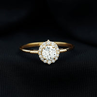 Classic Lab Grown Diamond Halo Engagement Ring