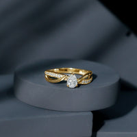 Certified Lab Grown Diamond 5X7 MM Pear Shaped Engagement Ring