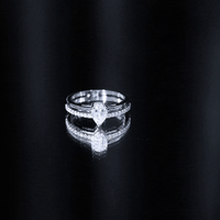 Lab Grown Diamond Pear Shaped Solitaire Engagement Ring