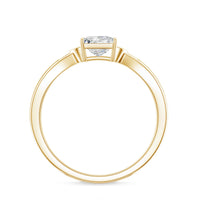 5 MM Princess Cut Lab Grown Diamond Solitaire Promise Ring