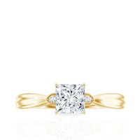 5 MM Princess Cut Lab Grown Diamond Solitaire Promise Ring