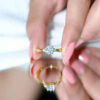 Certified Lab Grown Diamond 6 MM Solitaire Promise Ring