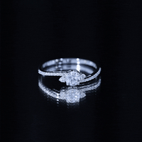 Lab Grown Diamond 6 MM Solitaire Engagement Ring With Side Stones