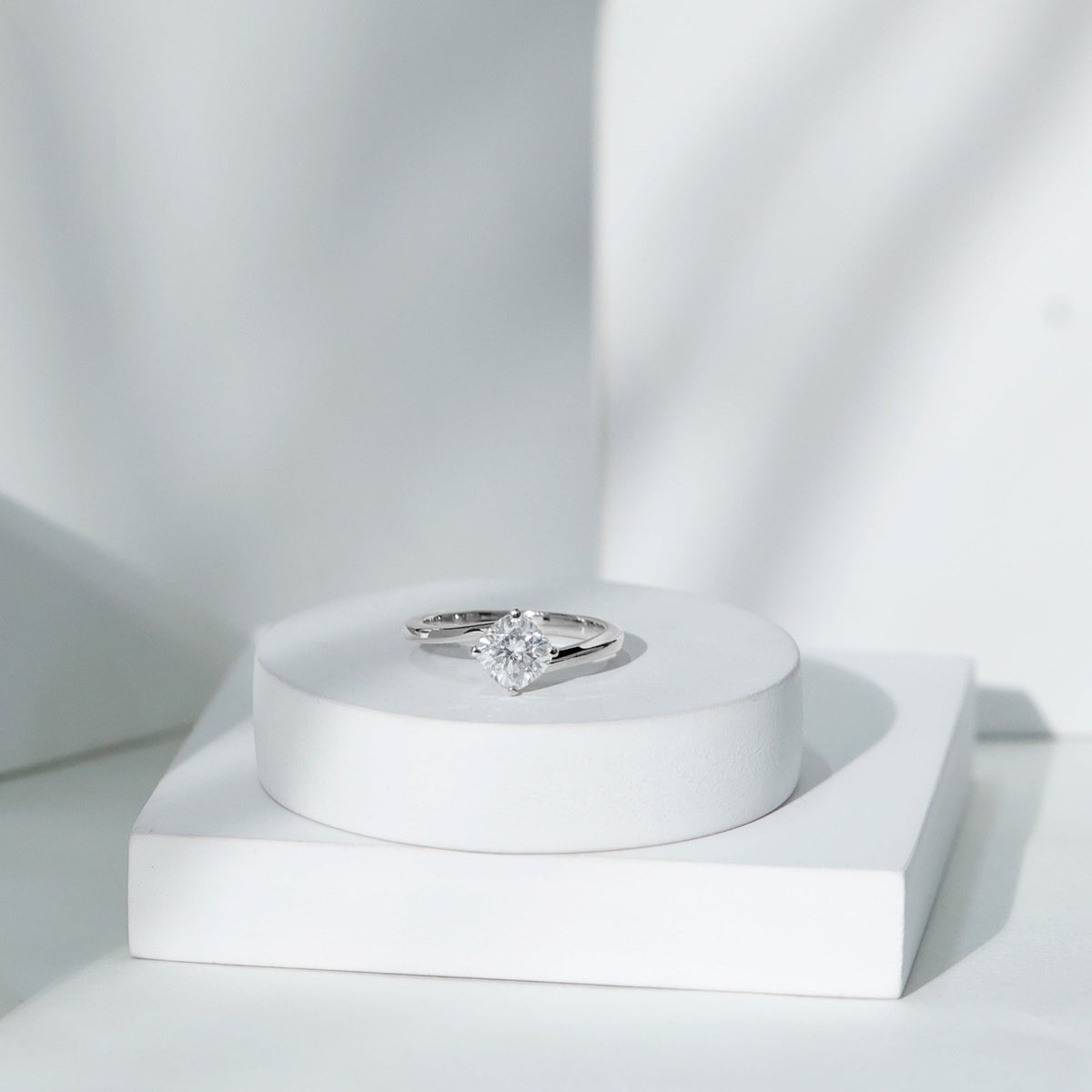 Certified 6 MM Cushion Lab Grown Diamond Solitaire Engagement Ring