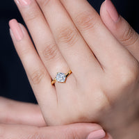 Certified 6 MM Cushion Lab Grown Diamond Solitaire Engagement Ring
