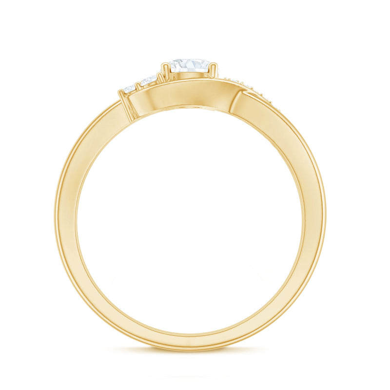 Rosec Jewels' lab-grown diamond proposal ring for women featuring a 5mm certified diamond and elegant band design.