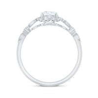 Certified 6MM Lab Grown Diamond Nature Engagement Ring