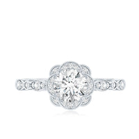 Certified 6MM Lab Grown Diamond Nature Engagement Ring