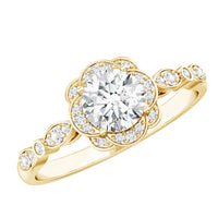 Certified 6MM Lab Grown Diamond Nature Engagement Ring