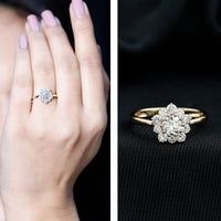 Lab Grown Diamond Nature Engagement Ring