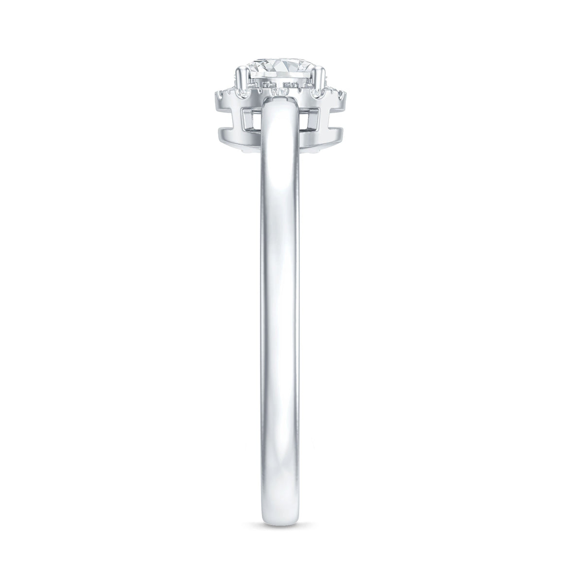 5 MM Certified Lab Grown Diamond Solitaire Promise Ring
