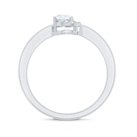 5 MM Certified Lab Grown Diamond Solitaire Promise Ring
