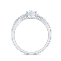 Certified 5 MM Lab Grown Diamond Nature Inspired Engagement Ring
