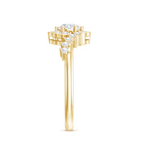 Certified 5 MM Lab Grown Diamond Nature Inspired Engagement Ring