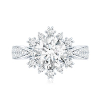 Certified 2 Carat Lab Grown Diamond Non Traditional Engagement Ring