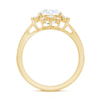 Certified 2 Carat Lab Grown Diamond Non Traditional Engagement Ring