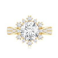 Certified 2 Carat Lab Grown Diamond Non Traditional Engagement Ring