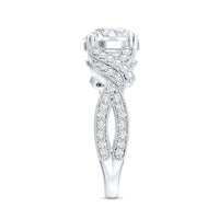 8 MM Solitaire Lab Grown Diamond Non Traditional Engagement Ring