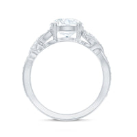 8 MM Solitaire Lab Grown Diamond Non Traditional Engagement Ring