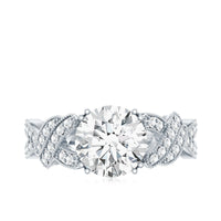 8 MM Solitaire Lab Grown Diamond Non Traditional Engagement Ring