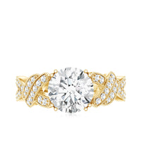 8 MM Solitaire Lab Grown Diamond Non Traditional Engagement Ring