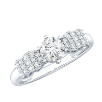 Certified Lab Grown Diamond Bow Engagement Ring