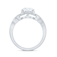 2 Carat Lab Grown Diamond Art Deco Engagement Ring