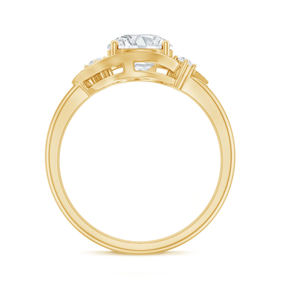 2 Carat Lab Grown Diamond Bypass Engagement Ring