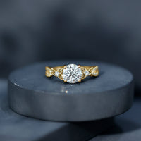 2 Carat Lab Grown Diamond Twisted Vine Engagement Ring