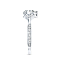 Lab Grown Diamond Teardrop Split Shank Engagement Ring