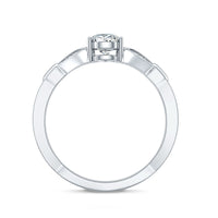 Lab Grown Diamond Teardrop Split Shank Engagement Ring