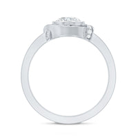 1 Carat Lab Grown Diamond Designer Halo Engagement Ring