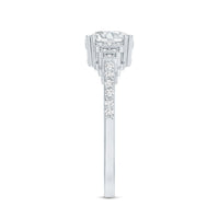 8 MM Lab Grown Diamond Retro Engagement Ring