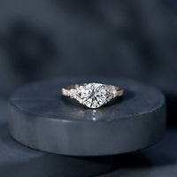 Certified 2Ct Lab Grown Diamond Split Shank Engagement Ring