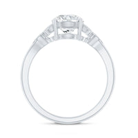 8 MM Round Lab Grown Diamond Vine Engagement Ring