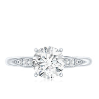 Certified Lab Grown Diamond 8MM Classic Engagement Ring