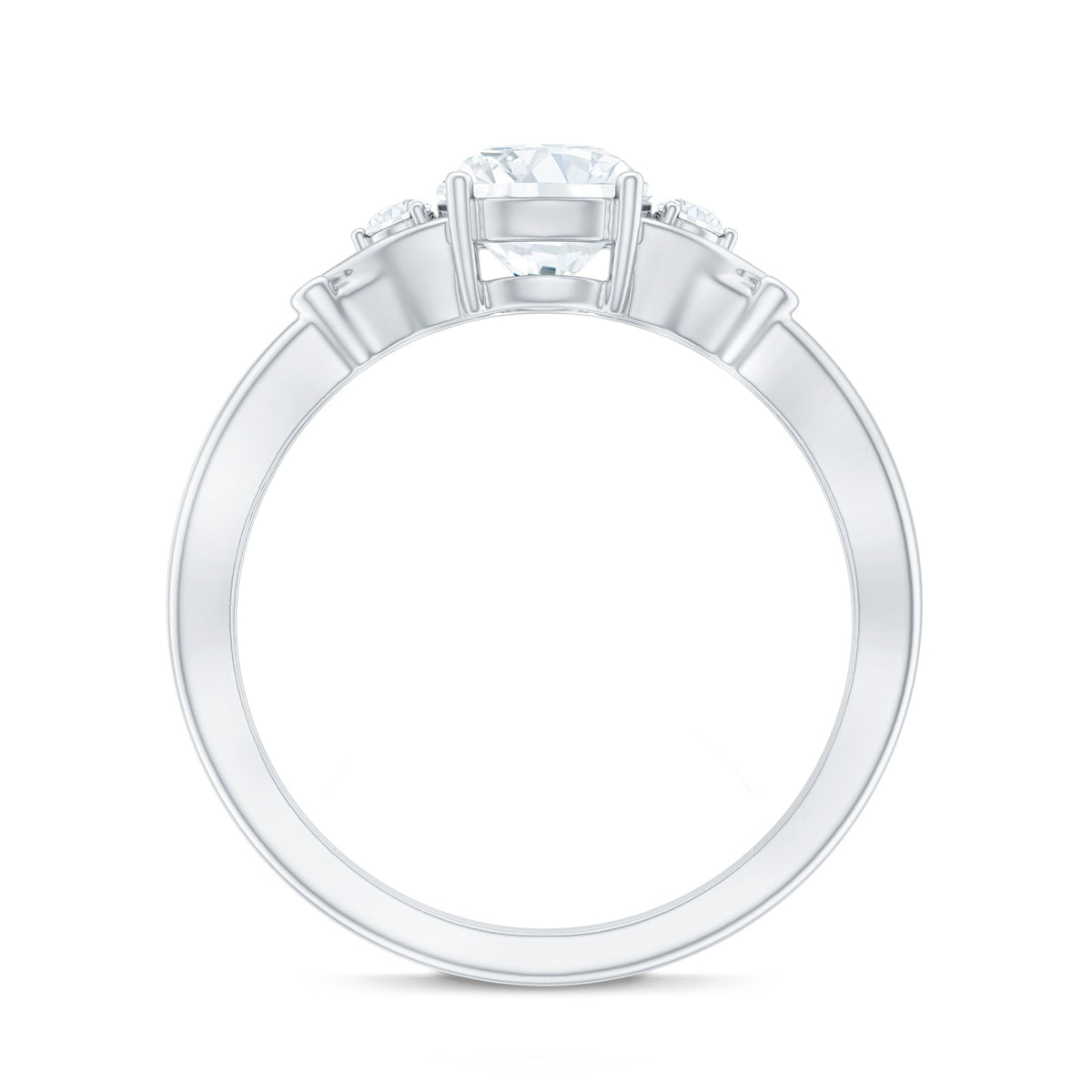 Certified 6 MM Lab Grown Diamond 4 Prong Engagement Ring