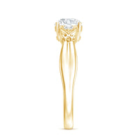 Certified 6 MM Lab Grown Diamond 4 Prong Engagement Ring