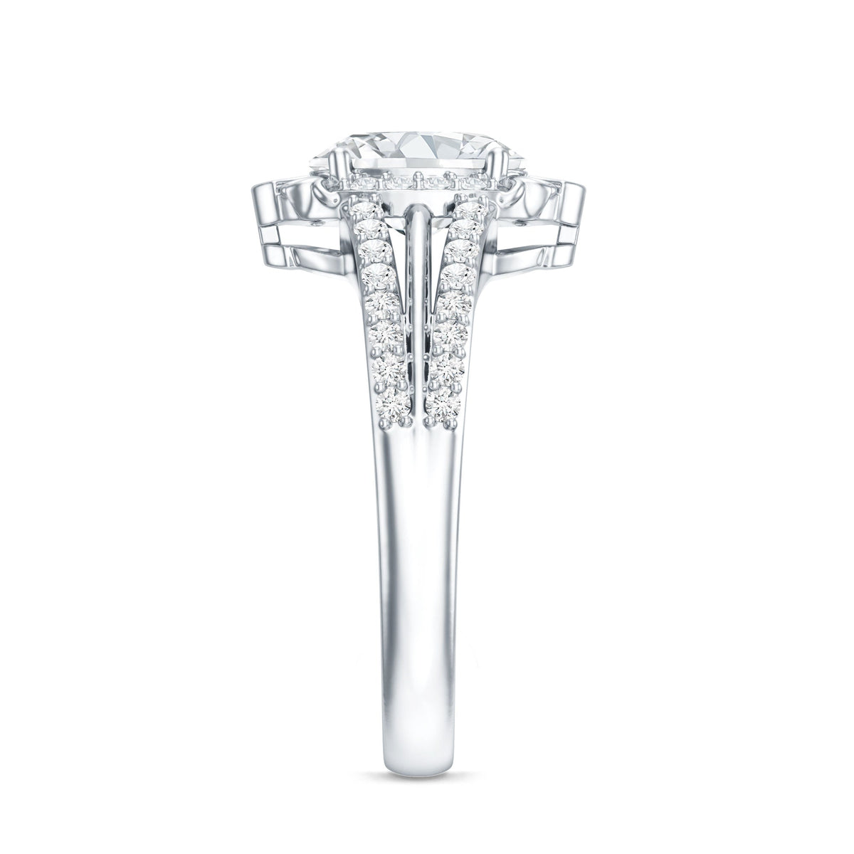 6X8 MM Oval Lab Grown Diamond Vintage Engagement Ring For Women
