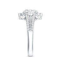 6X8 MM Oval Lab Grown Diamond Vintage Engagement Ring For Women